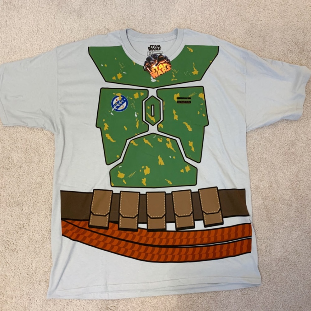 Star Wars Mens I Am Boba Fett Costume Adult T-Shirt - XL